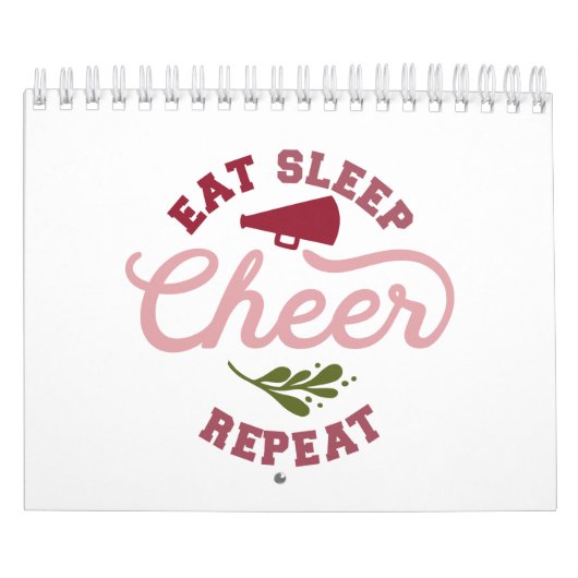 Eat Sleep Cheer Wiederholung Cheerleader Ideen Kalender (Titelbild)