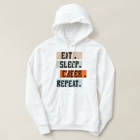 Eat Sleep Cheer Wiederholung T - Shirt - Sommer T (Design vorne)