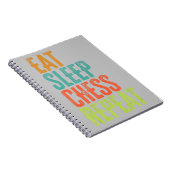 eat Sleep Chess Repeat Master Coach Legend Notizblock (Rechte Seite)