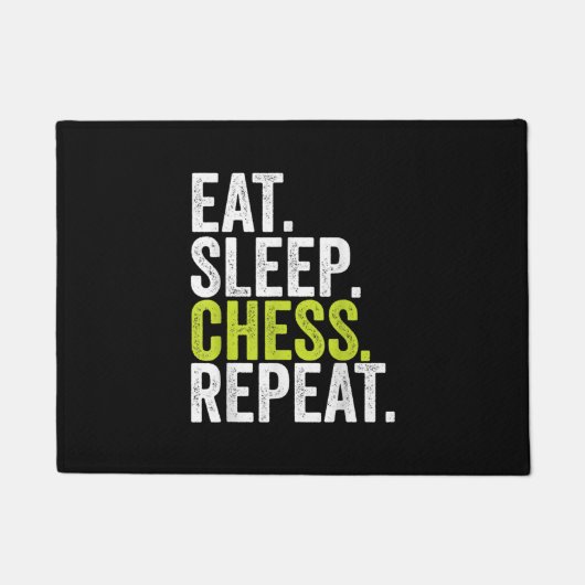 Eat Sleep Chess Repeat Player Board Kids Boy Game Fußmatte (Vorderseite)