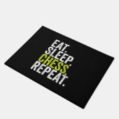 Eat Sleep Chess Repeat Player Board Kids Boy Game Fußmatte (Schrägansicht)