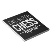 Eat Sleep Chess Repeat Player Board Kids Boy Game Notizblock (angewinkelt)