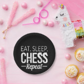 Eat Sleep Chess Repeat Player Board Kids Boy Game Pappteller (Party)