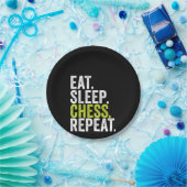 Eat Sleep Chess Repeat Player Board Kids Boy Game Pappteller (Party)