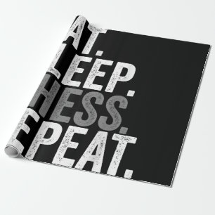 Eat Sleep Chess Repeat Spieler Brett Kinder Jungen Geschenkpapier