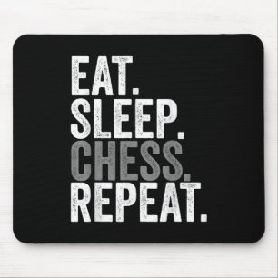 Eat Sleep Chess Repeat Spieler Brettspiel Kinder J Mousepad