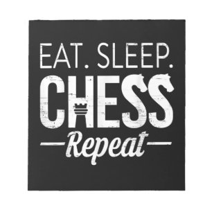 Eat Sleep Chess Repeat Spieler Brettspiel Kinder J Notizblock