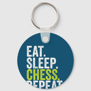 Eat Sleep Chess Repeat Spieler Brettspiel Kinder J Schlüsselanhänger