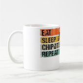 Eat Sleep Chipotle Repeat Funny Chipotle Pepper Kaffeetasse (Links)