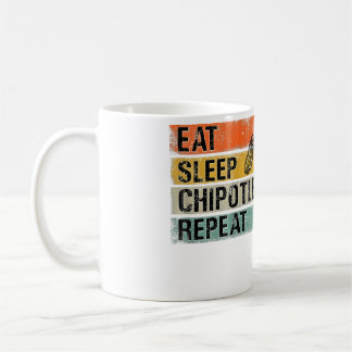 Eat Sleep Chipotle Repeat Funny Chipotle Pepper Kaffeetasse
