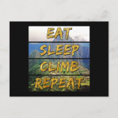 Eat Sleep Climb Repeat - Machu Picchu, Peru Postkarte (Vorderseite)