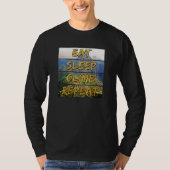 Eat Sleep Climb Repeat - Machu Picchu, Peru T-Shirt (Vorderseite)