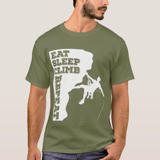 Eat Sleep Climb Repeat T-Shirt (Vorderseite)