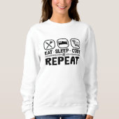 Eat Sleep Code Repeat Medical Coder Coding Gift Sweatshirt (Vorderseite)