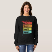 Eat Sleep Code Repeat Software Engineer Developer Sweatshirt (Vorne ganz)