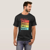 Eat Sleep Code Repeat Software Engineer Developer T-Shirt (Vorne ganz)