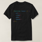 Eat Sleep Code Wiederholung der lustigen Programmi T-Shirt (Design vorne)