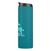 Eat Sleep Coding Repeat - Funny Tech Spaß Thermosbecher (Nach rechts gedreht)