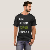 Eat Sleep Corgis Repea Mama T-Shirt (Vorne ganz)