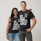 Eat Sleep Crossword Puzzles Repeat Crossword Puzzl T-Shirt (Unisex)
