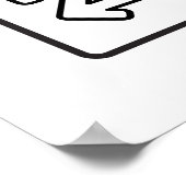 Eat Sleep Daf Yomi Repeat - Jüdischer Spaß Talmud Poster (Ecke)