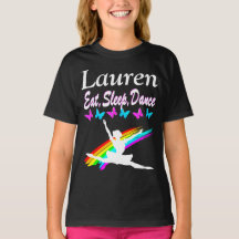 EAT SLEEP DANCE PERSONALISIERT T SHIRT
