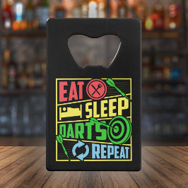 Eat Sleep Darts Repeat - Dart Player Geldbeutel Flaschenöffner