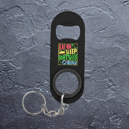 Eat Sleep Darts Repeat - Dart Player Mini Flaschenöffner