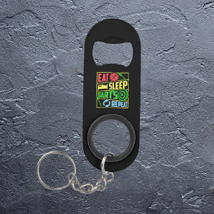 Eat Sleep Darts Repeat - Dart Player Mini Flaschenöffner