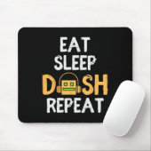 Eat Sleep Dash Repeat Video Game Geometry Dash Gam Mousepad (Mit Mouse)