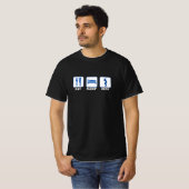Eat sleep Ding - Baseball T-Shirt (Vorne ganz)