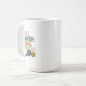Eat. Sleep. Dink. Repeat.  Kaffeetasse (Vorderseite Links)
