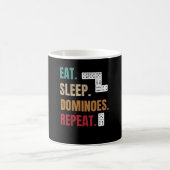 Eat Sleep Dominoes wiederholen| Dominoliebhaber sp Kaffeetasse (Mittel)