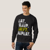 Eat Sleep Drift Repeat - Funny Drifting Sweatshirt (Vorne ganz)