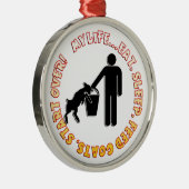 EAT SLEEP FEED GOATS - MY LIFE! SILBERNES ORNAMENT (Rechts)