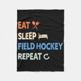 Eat Sleep Field Hockey Repeat _1  Fleecedecke