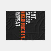 Eat Sleep Field Hockey Repeat Shirt Funny Field Ho Fleecedecke (Vorderseite (Horizontal))