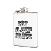Eat Sleep Flachmann (Links)