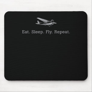 Eat Sleep Fly Drones Wiederholen Aviator Geschenk Mousepad
