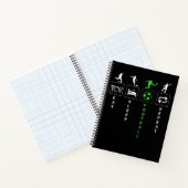 Eat Sleep Football Wiederholung Notizblock (Innenseite)