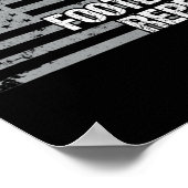 Eat Sleep Football Wiederholung US Flag Männer Fra Poster (Ecke)