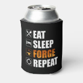 Eat Sleep Forge Repeat Blacksmith Dosenkühler (Kanne Rückseite)