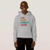 EAT SLEEP FORKLIFT REPEAT - FORKLIFT OPERATOR HOODIE (Vorne ganz)