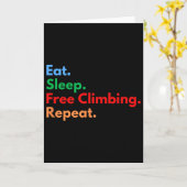 Eat Sleep Free Climbing Repeat Free Climbers And C Karte (Gelbe Blume)