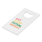 EAT_SLEEP_FUTSAL_REPEAT__1_-removebg-preview (1.p) Geldbeutel Flaschenöffner (Vorderseite Schrägansicht)