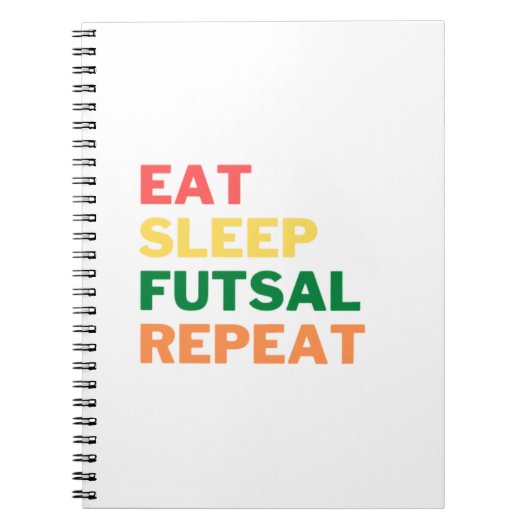 EAT_SLEEP_FUTSAL_REPEAT__1_-removebg-preview (1.p) Notizblock (Vorderseite)