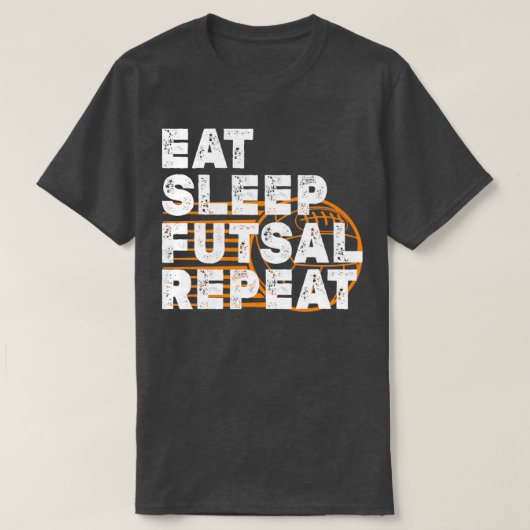 Eat sleep futsal repeat 20 T-Shirt (Design vorne)