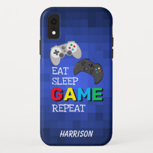 Eat, Sleep, Game, Repeat   Gamer Personalisiert Case-Mate iPhone Hülle