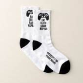 Eat Sleep Game Wiederholen lustige Sportsocken für Socken (Paar)