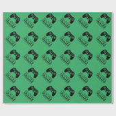 Eat Sleep Game Wiederholen lustige Weihnachten & G Geschenkpapier (Flach)